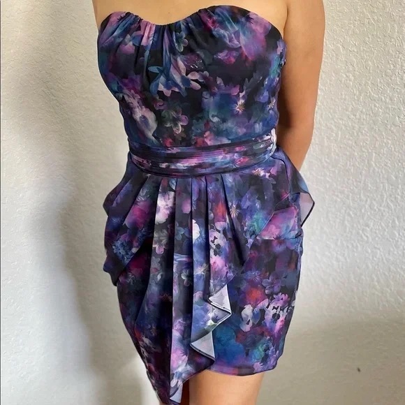 Guess Floral Chiffon Dress size 6 - Picture 6 of 7